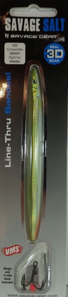 SG Line Thru Sandeel 125mm 19g 06-Motor Oil UV